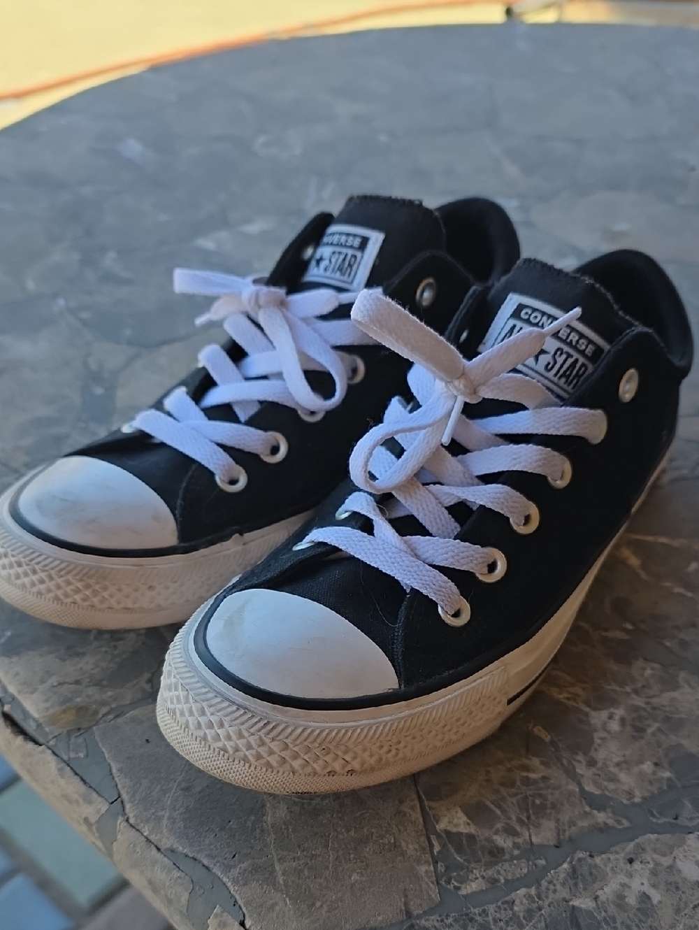 Converse Black and White Low Top Sneakers